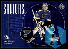 2002-03 Upper Deck Saviors Jersey Brent Johnson #SV-BJ St. Louis Blues